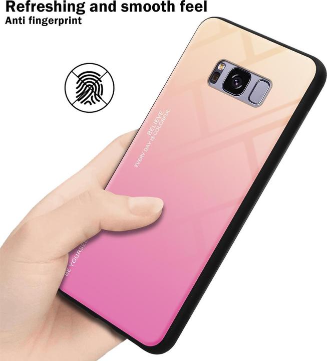 Produktbild Cadorabo TPU 2 Farben Glas Cover (Samsung Galaxy S8+)