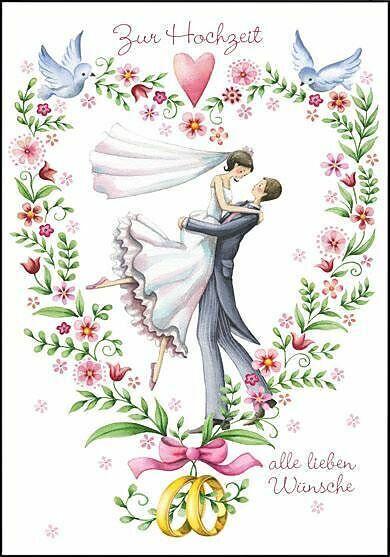 Image du produit Edition Gollong Doppelkarte. Hochzeitspaar, Nina Chen