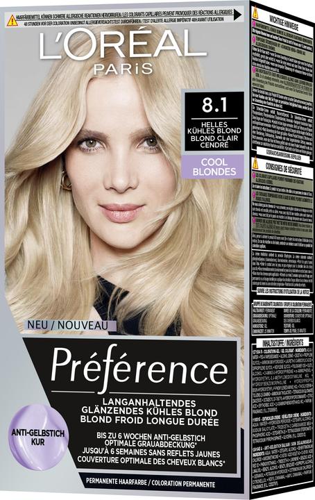Produktbild L'Oréal Paris Preference Cool Blondes (Blond clair cendré, Helles kühles Blond)