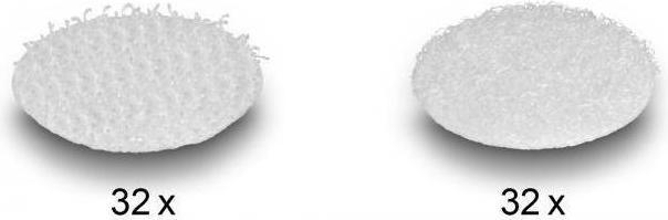 Actual product image Delock Velcro dots, round, self-adhesive, 64 pieces (20 mm)