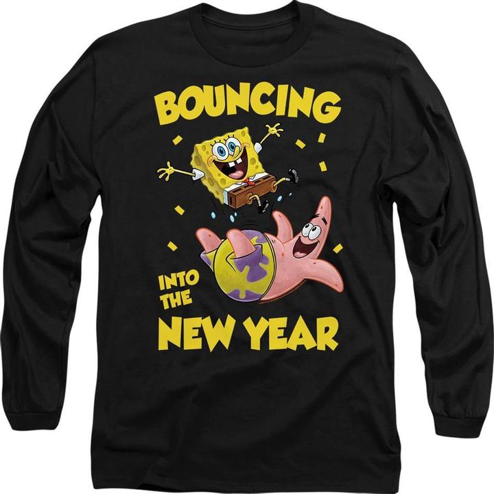 Image du produit Spongebob Squarepants - T-shirt BOUNCING INTO THE NEW YEAR - Adulte (L)