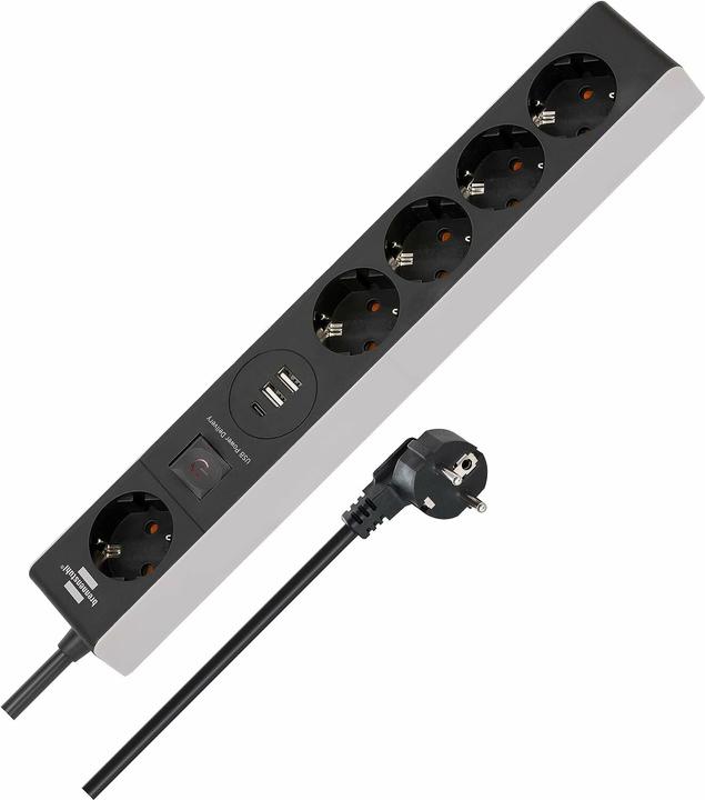 Produktbild Brennenstuhl Steckdosenleiste 5f m. PD, SDL PD 05, 2xUSB,1xUSB C (5 x, CEE 7/3, CEE 7/4, USB, CEE 7/16, 1.50 m)