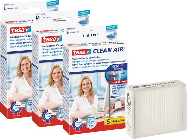 Produktbild tesa CLEAN AIR Feinstaubfilter L für Laserdrucker