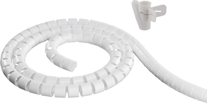 Deltaco LDR05 kabel organiser Bureau/wand Kabel flex buis Wit 1 st(en) (Kabelopening, 1000 cm)