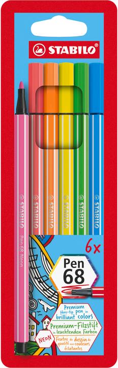 Immagine prodotto STABILO Penna in fibra 70 (Multicolore, 6 x)