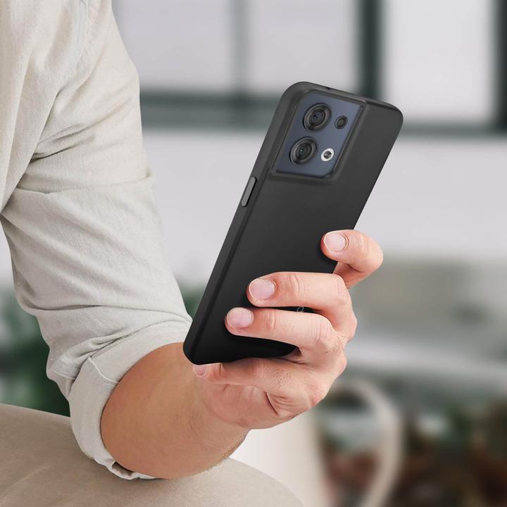 Produktbild OPPO Hard-Cover Silicon Black (Oppo Reno 8)