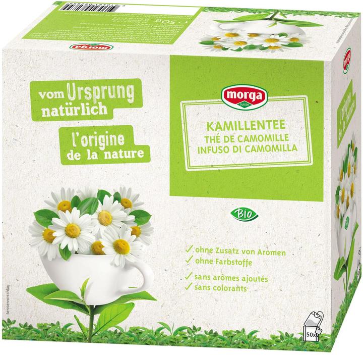 Produktbild Morga Teebeutel Bio Kamillen Tee 50 Stück (140 g)