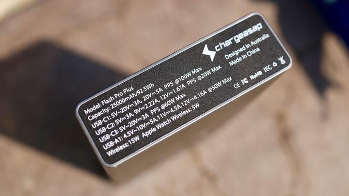 Actual product image Chargeasap Flash Pro Plus (25000 mAh, 190 W, 92.50 Wh)