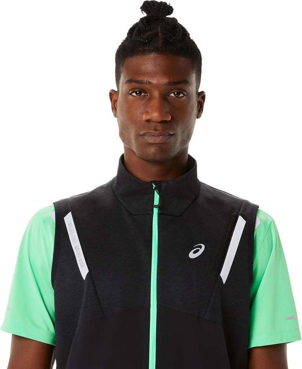 Productafbeelding ASICS Performance LITE-SHOW VEST Heren PERF.BLACK HEATHER/P. ZWART (S)