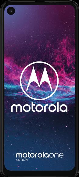 Produktbild Motorola One Action (128 GB, Denim Blue, 6.30", Hybrid Dual SIM, 12 Mpx, 4G)