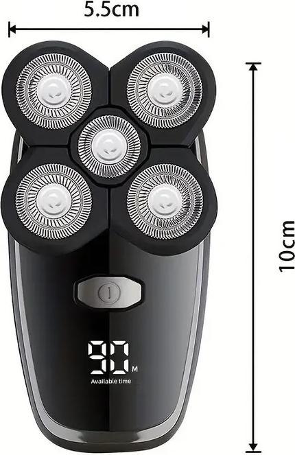Cbx Elektrorasierer mit 5 flexiblen Klingen und LED-Display
