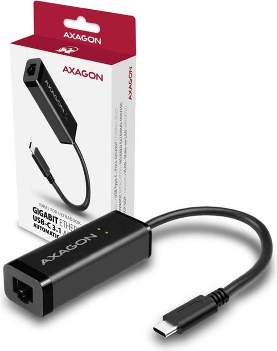 Immagine prodotto Axagon ADE-SRC Adattatore Gigabit Ethernet 10/100/1000 - USB 3.1 Tipo C (USB-C, RJ45 (1x))