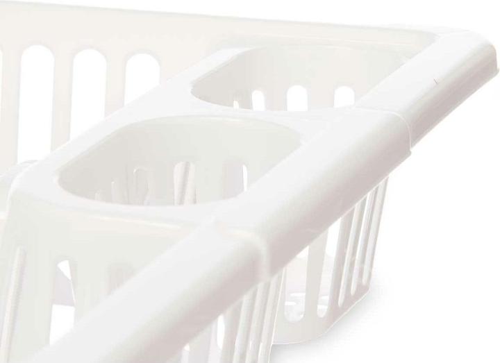 Image du produit Kinvara Abtropfsieb für die Spüle Weiss Kunststoff 45,5 x 8 x 36,5 cm (12 Stück) (45.50 cm)