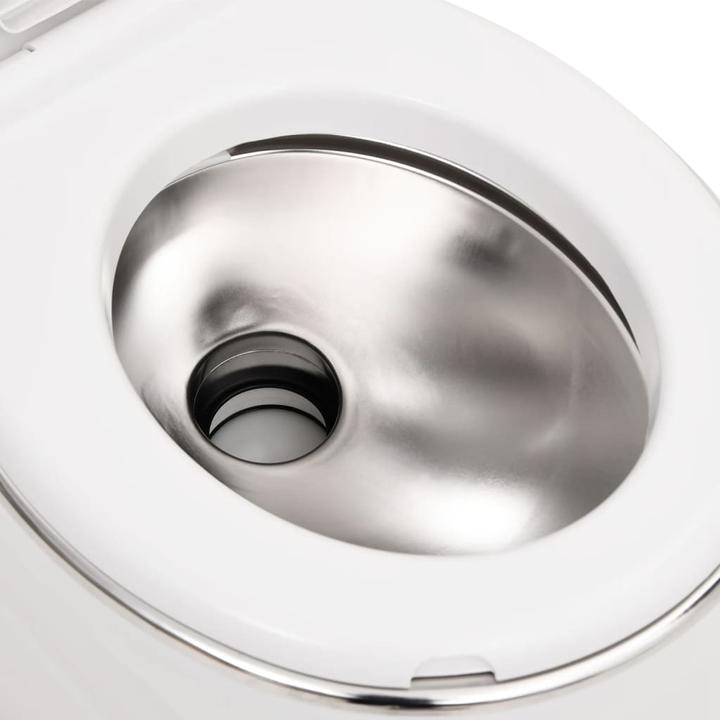 Produktbild VidaXL Camping-Einbautoilette Weiss 24+17 L HDPE & Stahl
