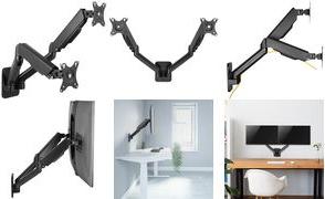 Actual product image LogiLink BP0146 Dual Monitorius wall mount 17-32 inch gas spring 90-540 mm (Wall, 32")