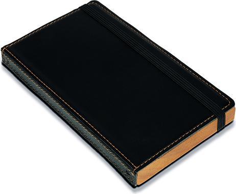Image du produit Securit Porte-factures WOOD, en cuir et bois, noir (1 x)