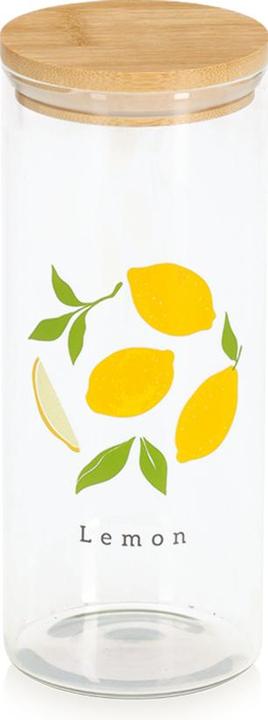 Produktbild Zeller Present Vorratsglas Lemon mit Bambusdeckel 1150 ml ø 9x22.5 cm (1.15 l)