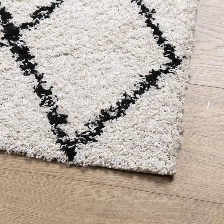Actual product image VidaXL Shaggy high pile modern carpet (120 x 120 cm)