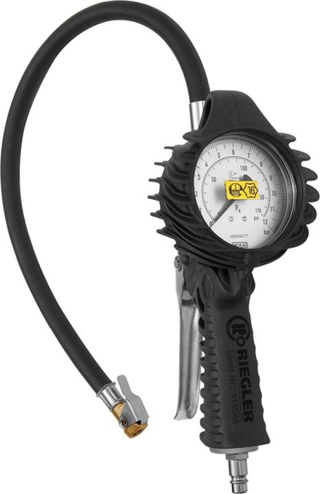 Actual product image Riegler Hand tyre inflation gauge calibrated, with torque plug DN 7.2