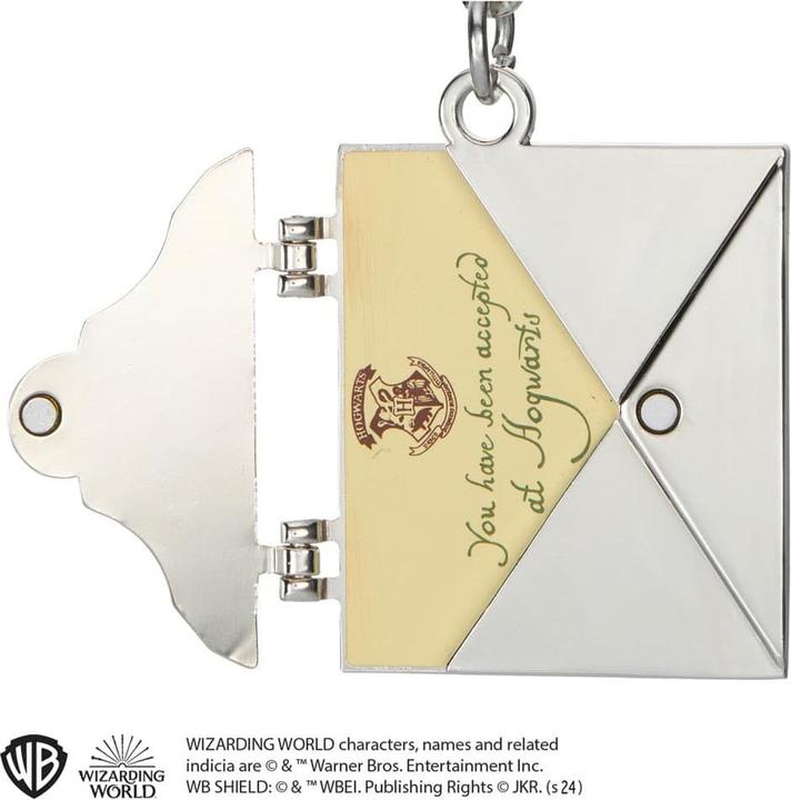 Produktbild Noble Collection Harry Potter Metall Schlüsselanhänger Hogwarts Acceptance Letter