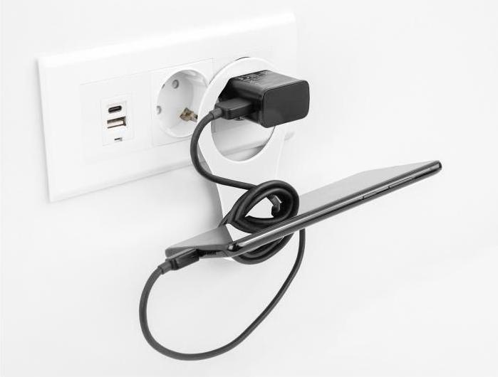 Actual product image Delock Charging Holder - Holder for mobile phone - white
