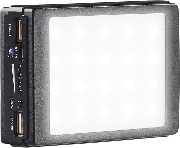 Actual product image Revolt 2in1 solar power bank with camping light (11000 mAh, 40.70 Wh)