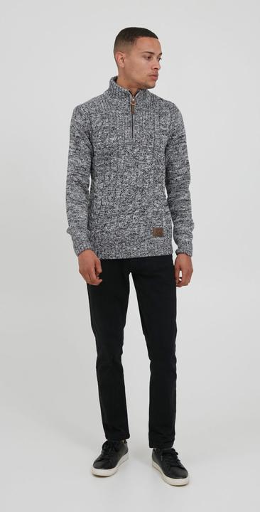 Image du produit Solid Pankraz Pull En Grosse Maille À Col Camionneur Pull-Over Pour Homme 100% Coton Imprimé (S)