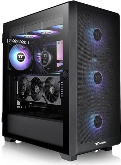 Actual product image Thermaltake S250 TG ARGB Black (mATX, Mini-ITX, ATX, E-ATX)