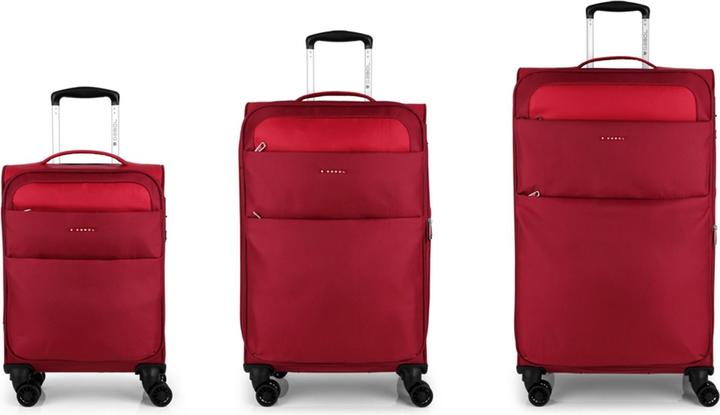 Immagine prodotto Gabol Set di valigie Cloud a 4 ruote, 3 pezzi con piega elasticizzata (210 l, XL (da 115l))