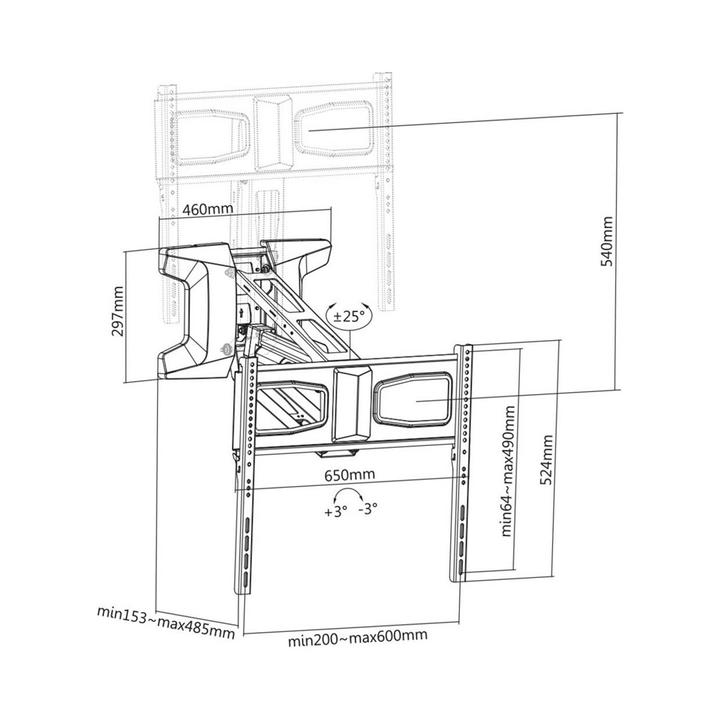 Produktbild Maclean MC-891 (Wand, 70", 35 kg)