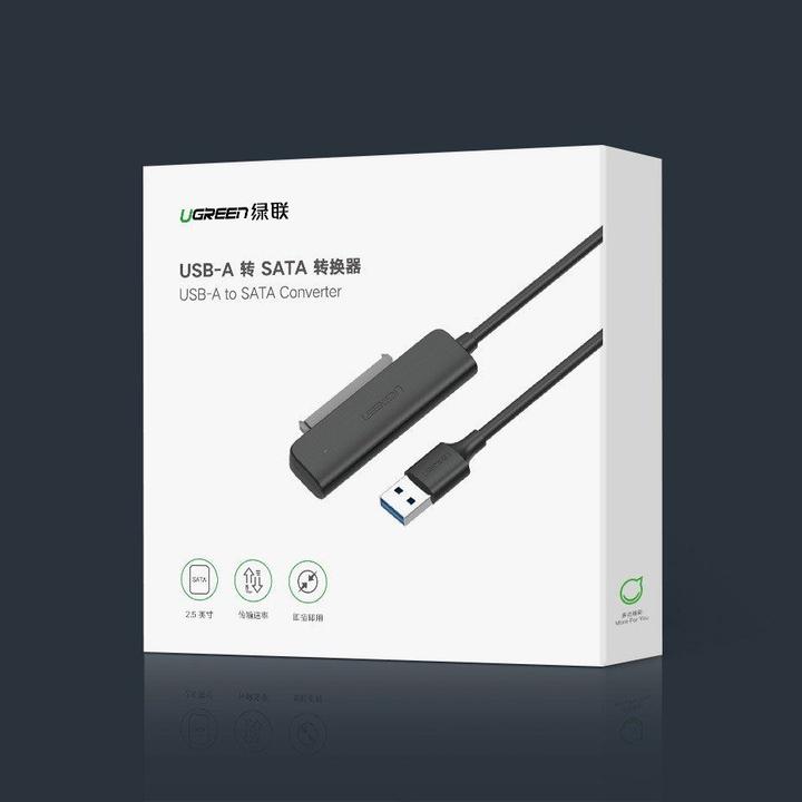 Actual product image Ugreen USB 3.0 to SATA 3.0 Adapter for 2.5" SATA SSD HDD