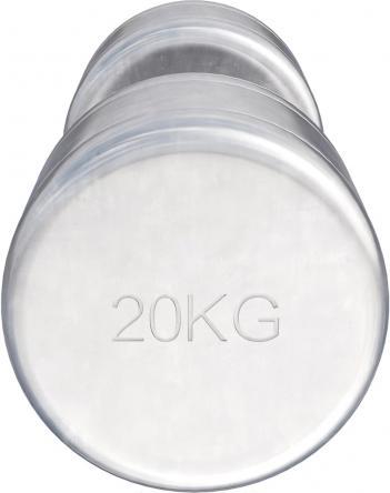 Actual product image Gorilla Sports Chrome dumbbells (1 x 20 kg)