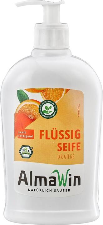 Actual product image Alma Win Soap Liquid Eko Almawin Orange 500ml (Liquid soap, 500 ml)