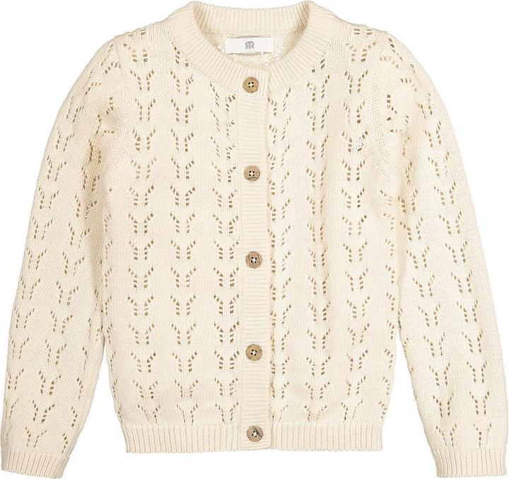 Produktbild La Redoute Collections Strickjacke mit Knopfverschluss und Ajourmuster (128)