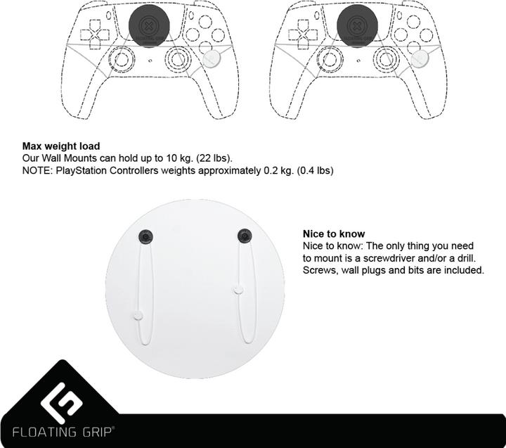 Produktbild Floating Grip Wall Mounts (PS5)