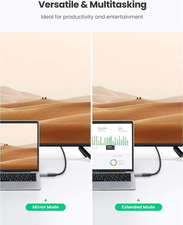 Immagine prodotto Ugreen Adattatore da USB-C a HDMI Jack (USB-C, 3.97 cm)