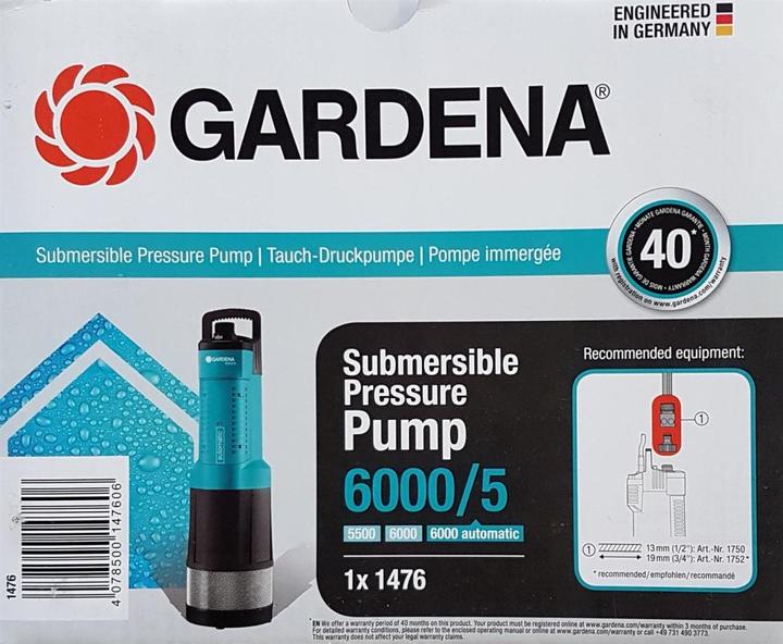 Produktbild Gardena Comfort Tauch-Druckpumpe 6000/5 automatic (Gartenpumpe)