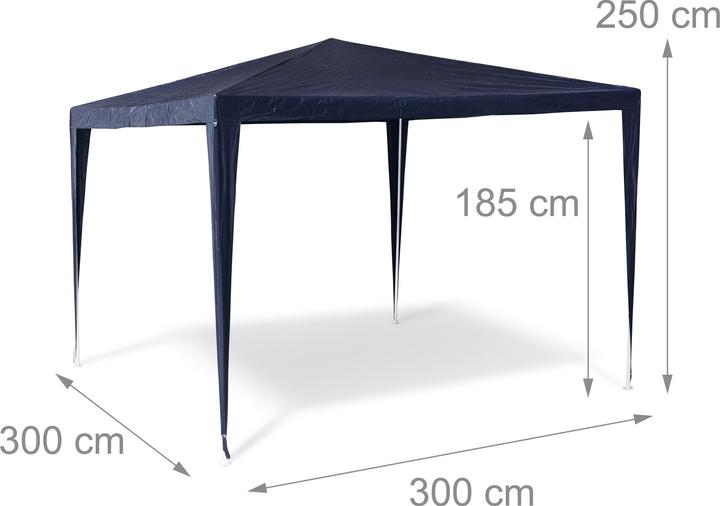 Actual product image Relaxdays Pavilion tent (300 cm, 300 cm)