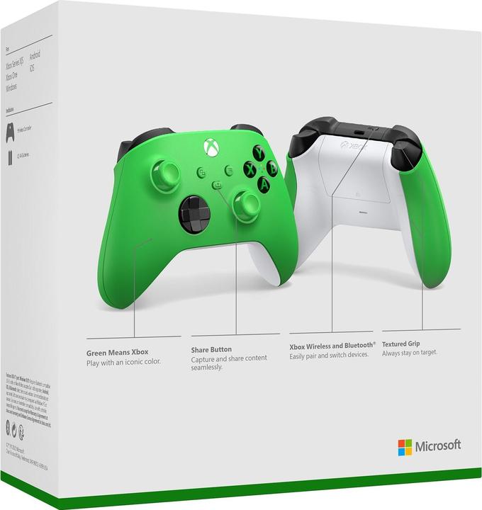 Produktbild Microsoft Xbox Wireless Controller - Velocity Green (Xbox Series S, Xbox One S, PC, Xbox One X, Xbox Series X)