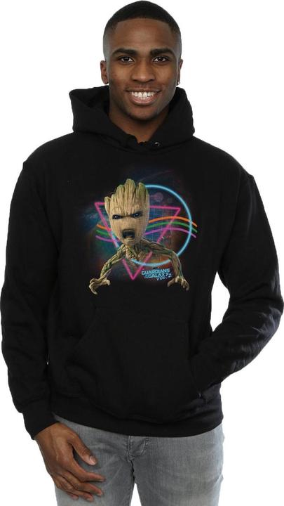 Actual product image Mens Guardians Of The Galaxy Neon Groot Hoodie (3XL)