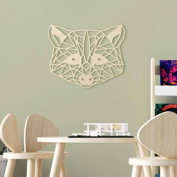 Actual product image Trenddeko Origami raccoon (60 x 49 cm)