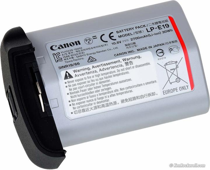 Image du produit Canon Bloc-piles LP-E19 (Batterie de l'appareil photo)