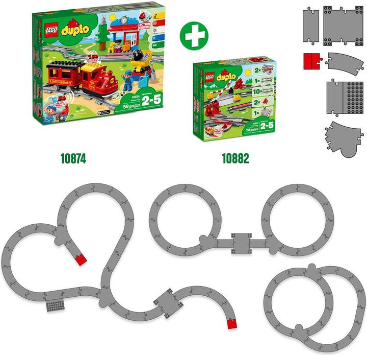 Immagine prodotto LEGO Rotaie ferroviarie (10882)