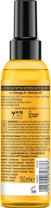 Produktbild Gliss Hitzeschutz Öl-Spray Oil Nutritive 150 ml (150 ml)