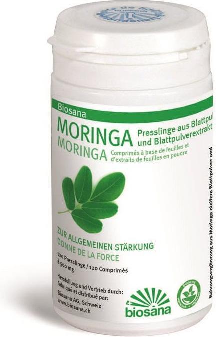Produktbild Biosana Moringa Blattpulver/Extrakt Tablette (120 Stück, Tabletten, 80 g)