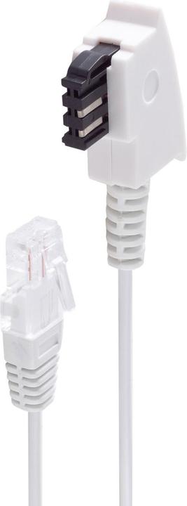Produktbild Shiverpeaks ®-BASIC-S--Telefon-Anschlusskabel-TAE-F Stecker auf RJ45 Stecker, DSL VDSL Routerkabel, weiss, 3,0m
