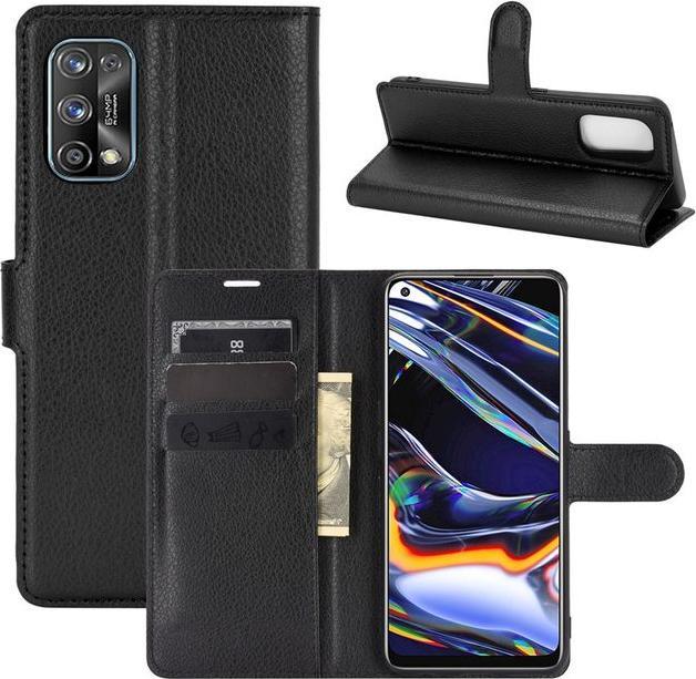 Actual product image MU Classic Litchi Leather Bookcover Series (Realme 7 Pro)