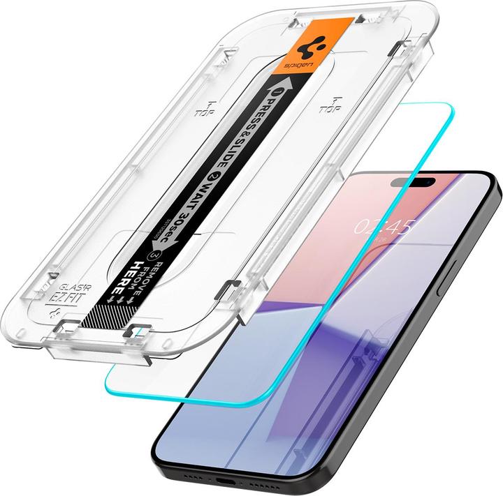 Image du produit Spigen Glas.TR EZ Fit (2 pièce(s), Apple iPhone 15 Pro)