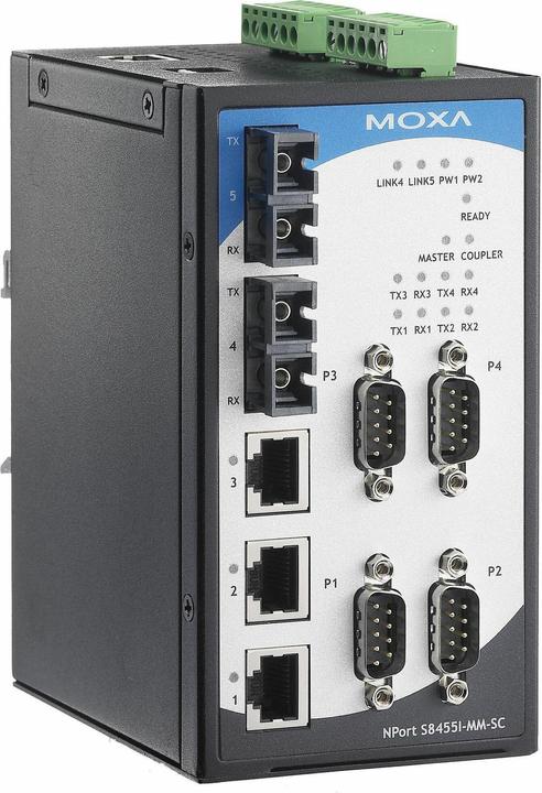 Produktbild Moxa NPort S8455I-MM-SC-T - Geräteserver - 4 Anschlüsse (4 Ports)