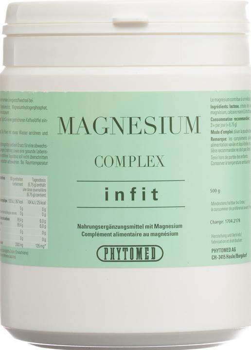 Image du produit Phytomed Infit Magnesium Complex Powder (1 pièce(s), Poudre, 500 g)